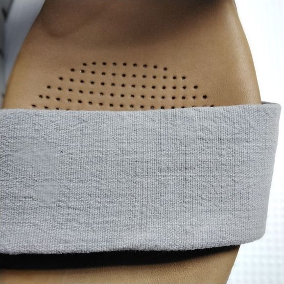 Corso Como "Blayke" Sandal Grey Fabric Ankle Back Zip Sz 5.5 - Picture 9 of 11